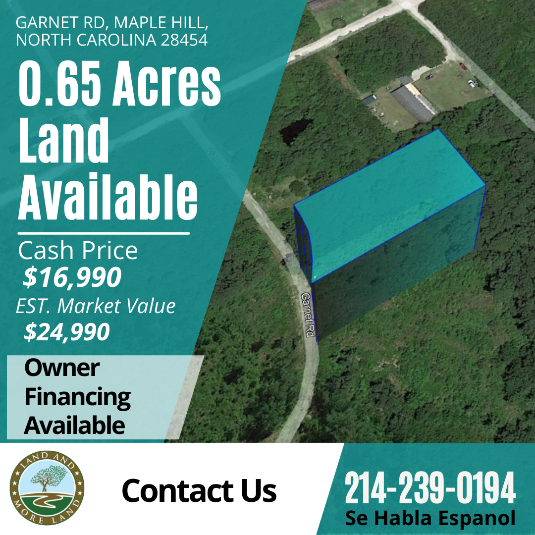 Land for Sale Unrestricted 0.65 Acres in Maple Hill, North Carolina