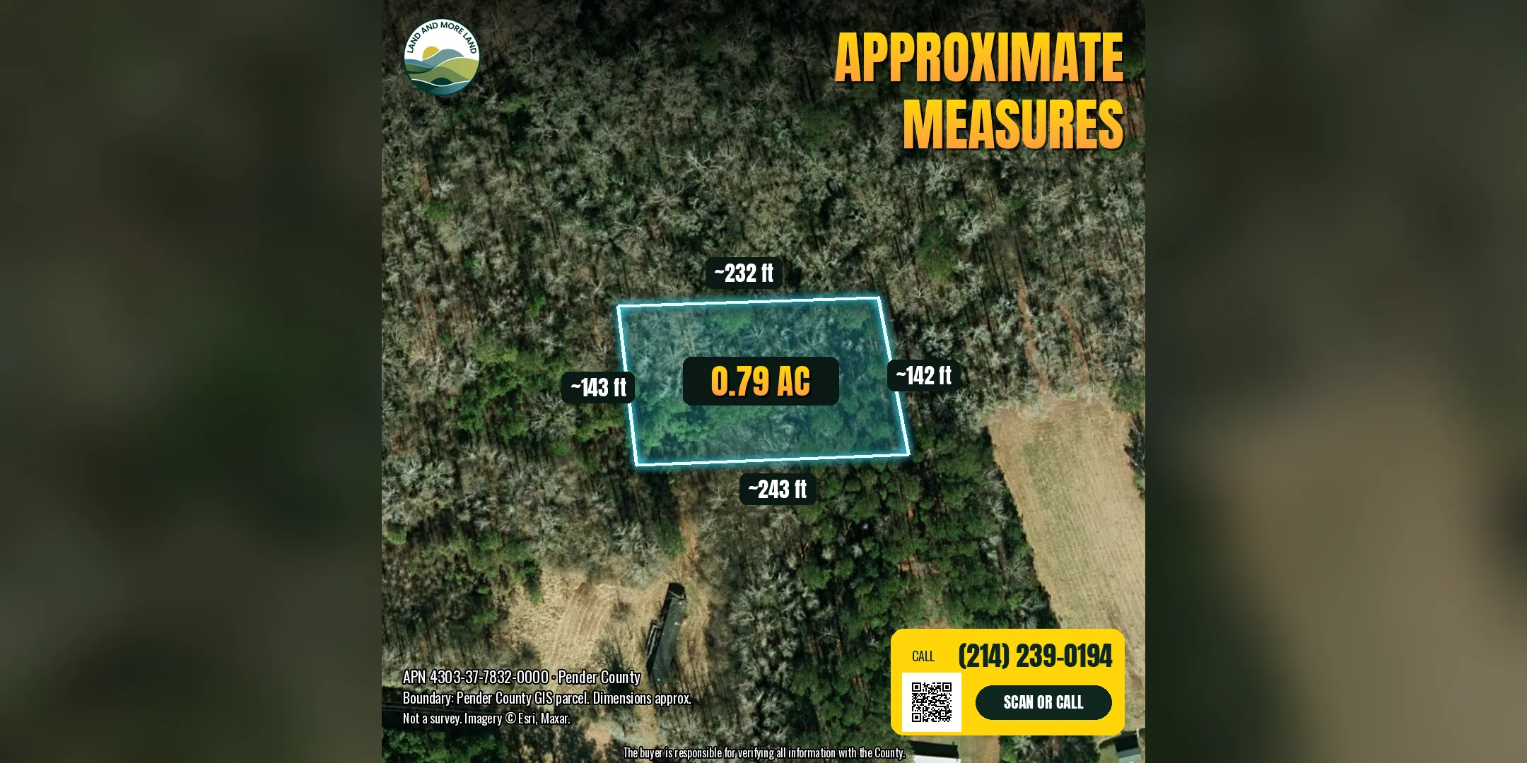0.79 acres of land for sale in Maple Hill, Pender County, NC, photo 2