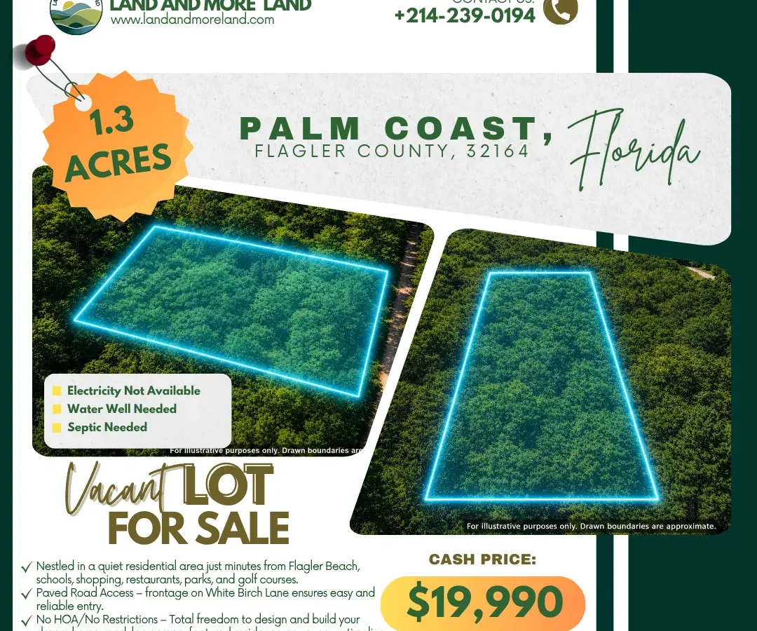 1.3 Acres in Palm Coast, Flagler County
