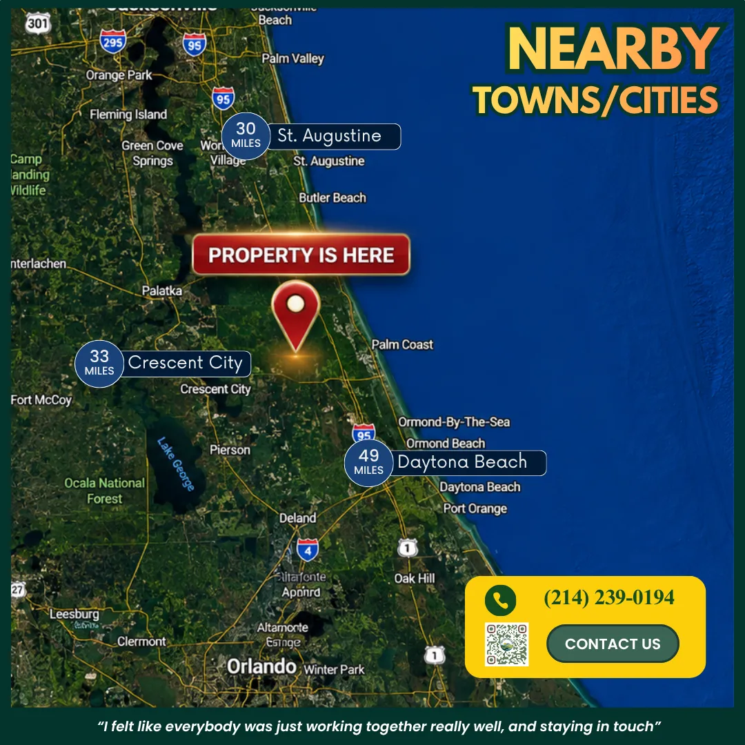 1.3 acres of land for sale in Palm Coast, Flagler County, FL, photo 3