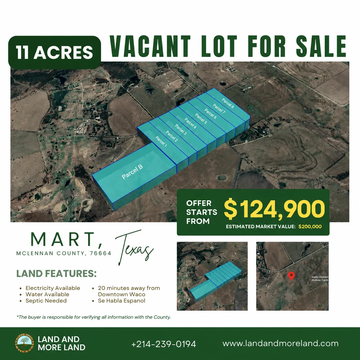 11 acres of land for sale in Mart, McLennan County, TX, photo 2