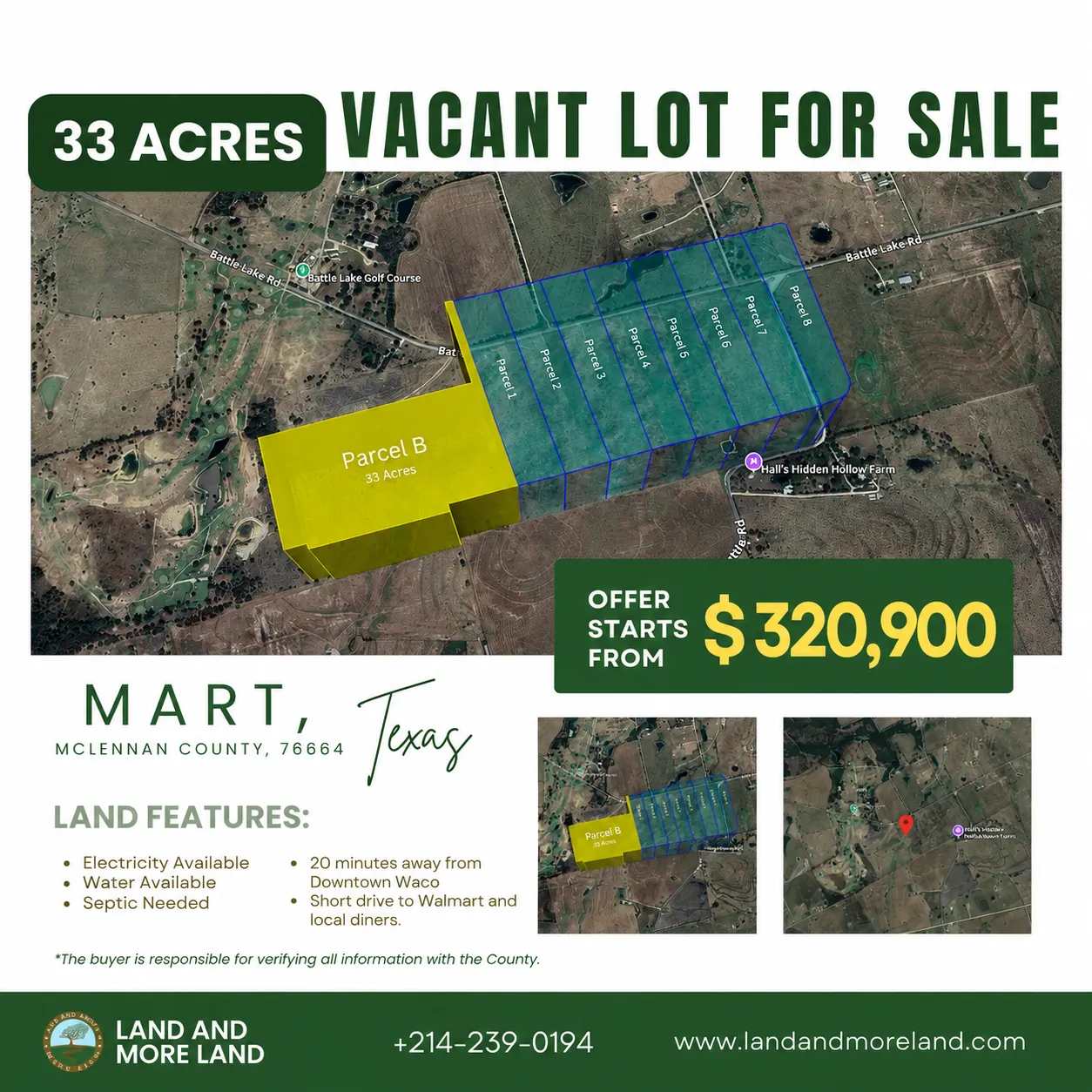 33 acres of land for sale in Mart, McLennan County, TX, photo 2