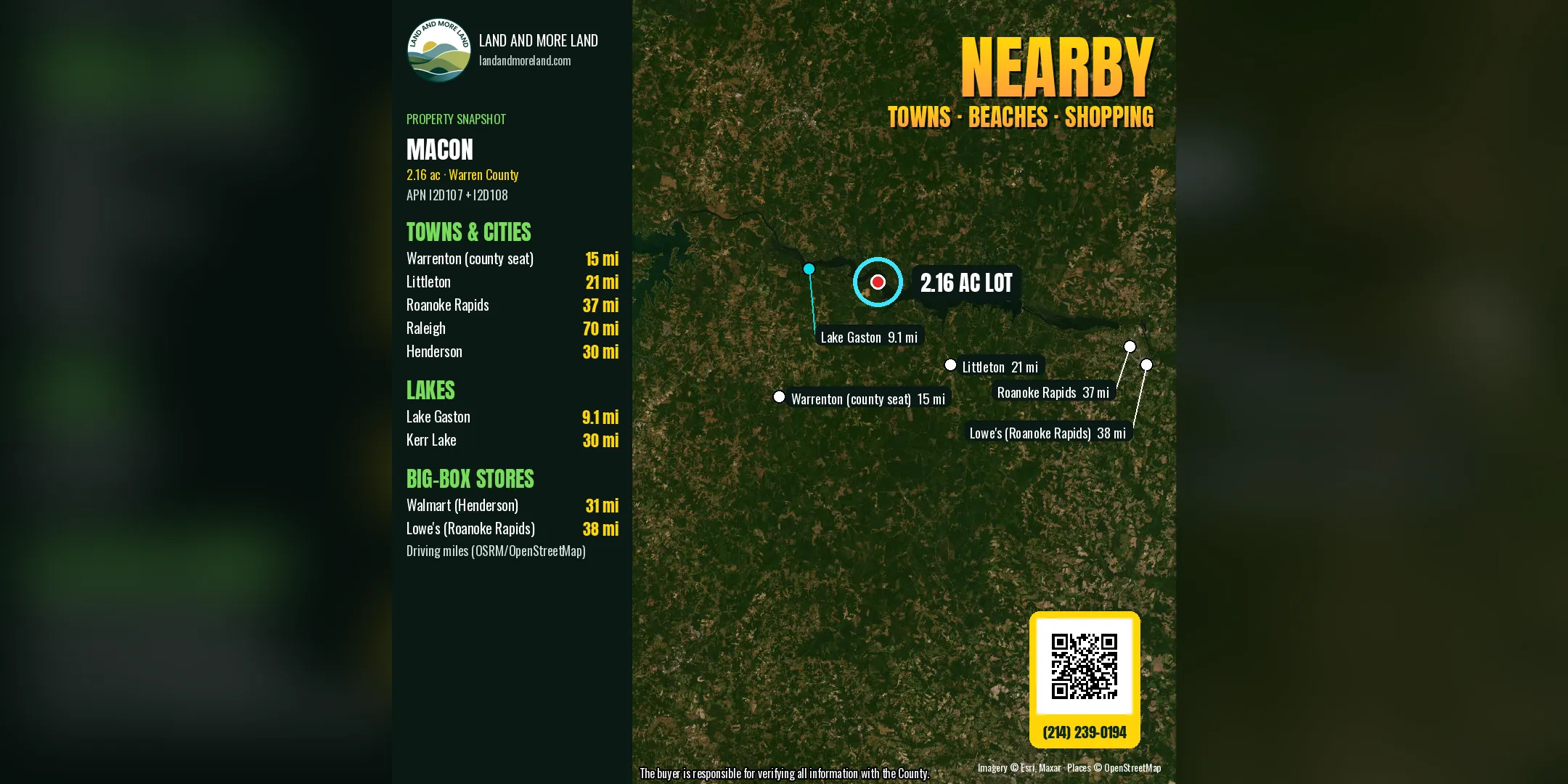 2.16 acres of land for sale in Macon, Warren County, NC, photo 3