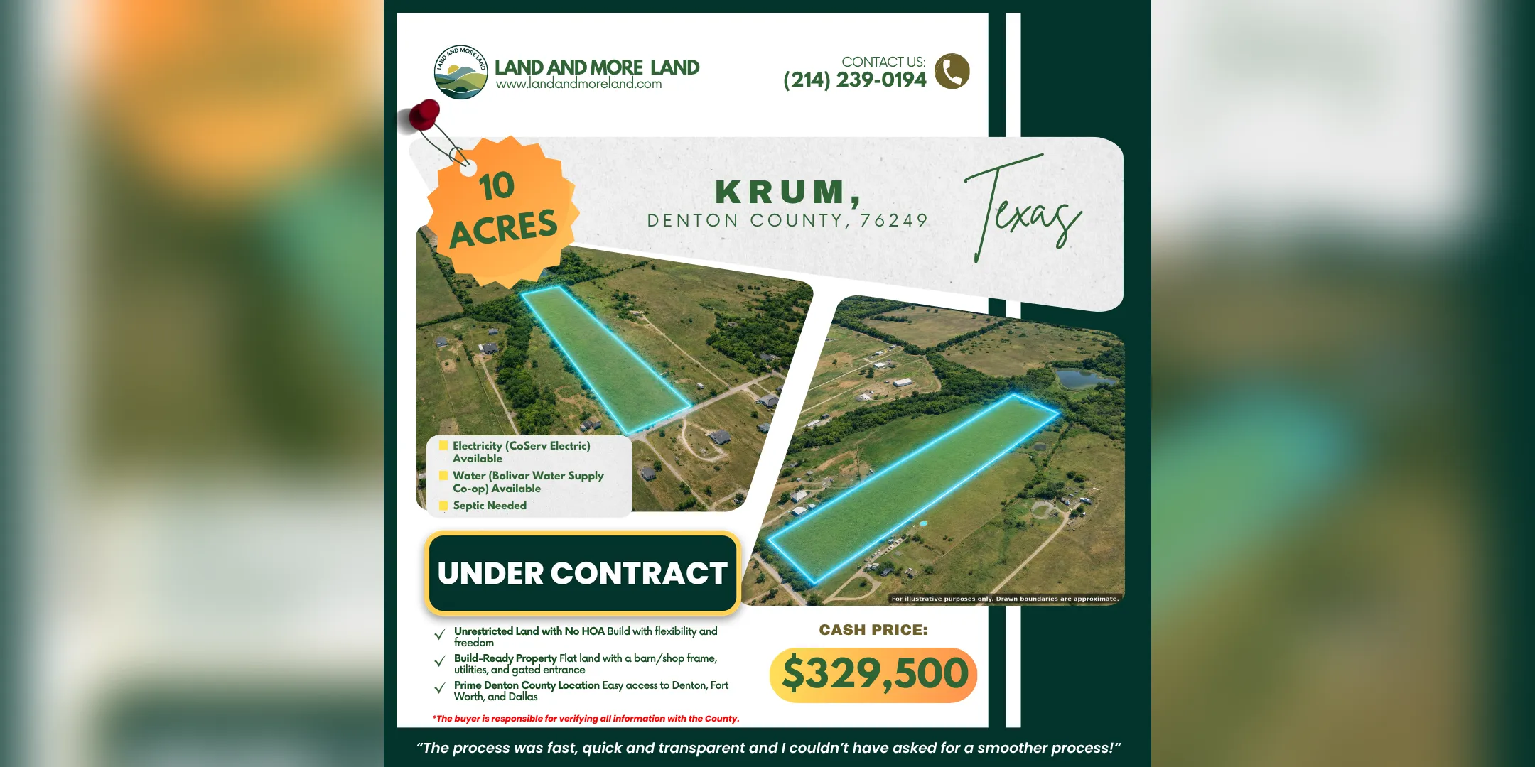 10 acres of land for sale in Krum, Denton County, TX, photo 2