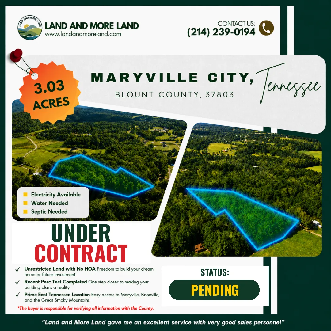3.03 acres of land for sale in Maryville, Blount County, TN, photo 2